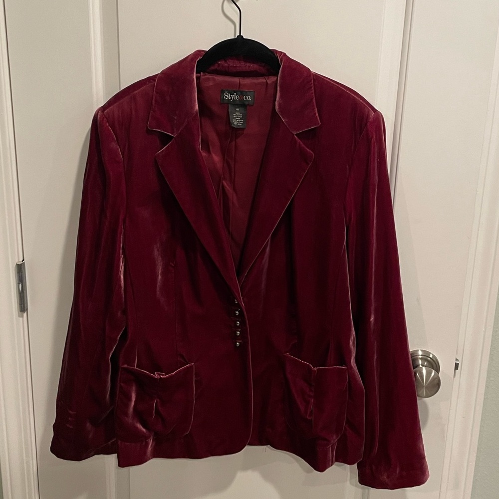Vintage velvet blazer